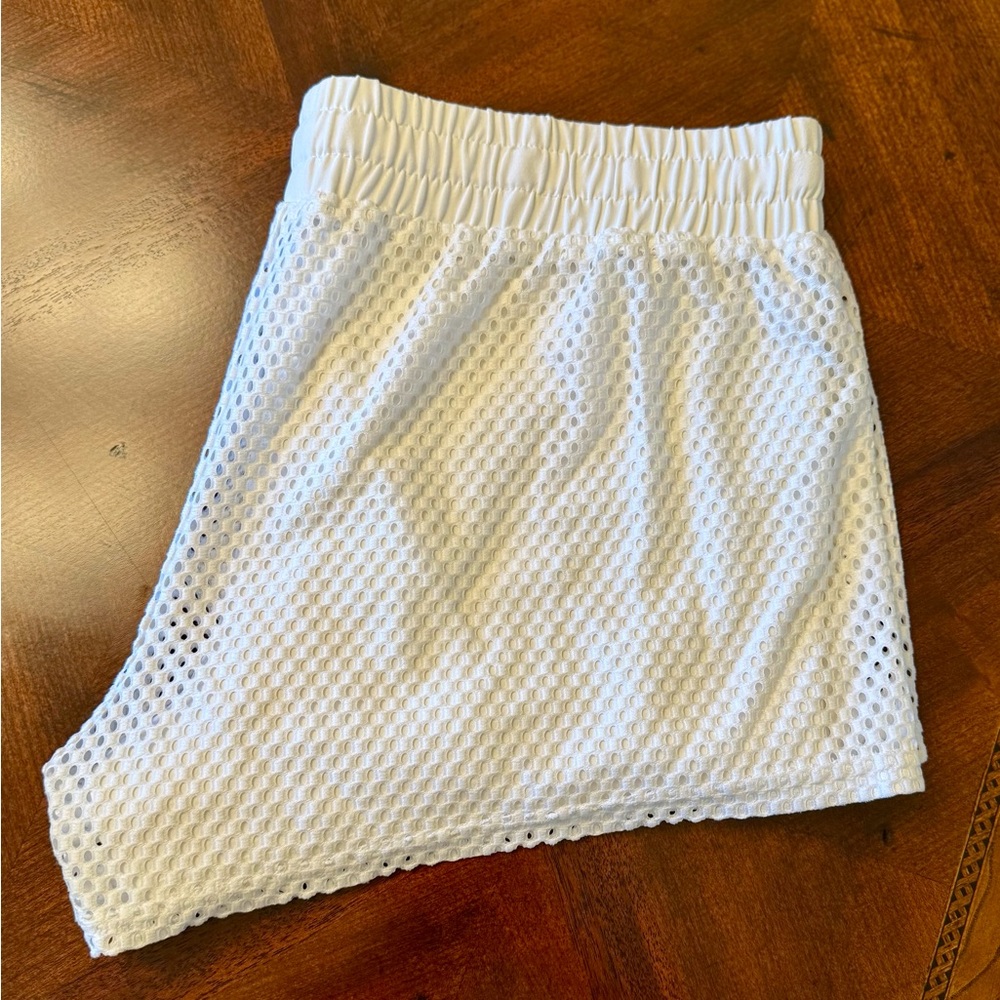 Fabletics White Athletic Shorts